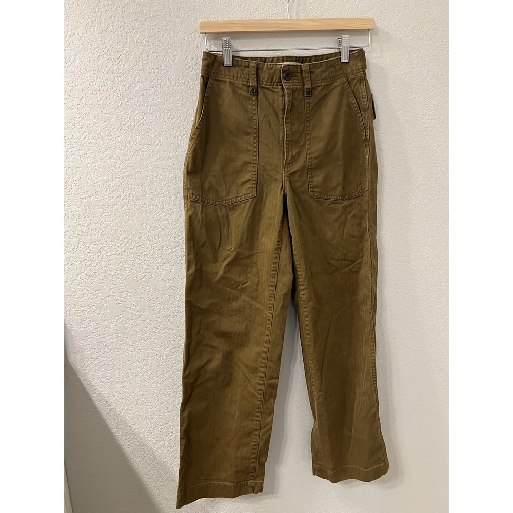 Madewell The Perfect Vintage Wide-Leg Cargo Pant Utility‎  Sz 26